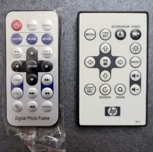2 Digital Photo Frame Remote Controls